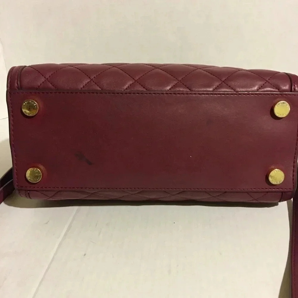 Michael kors Burgundy satchel leather bag - Picture 4 of 8